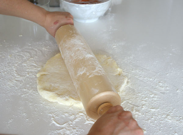 apricot-tart-dough-rolling
